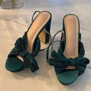 Loeffler Randall Lookalike Elegant Green Women's Heels 9.5